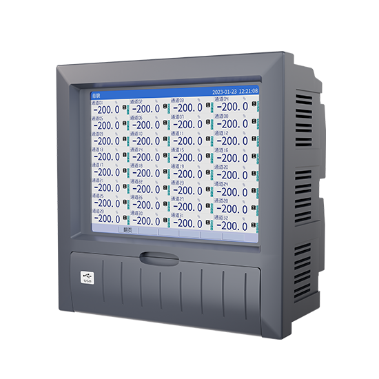 33474蒙特卡罗MIK-R8000D 1-40路 10.4英寸 彩屏 无纸记录仪 USB