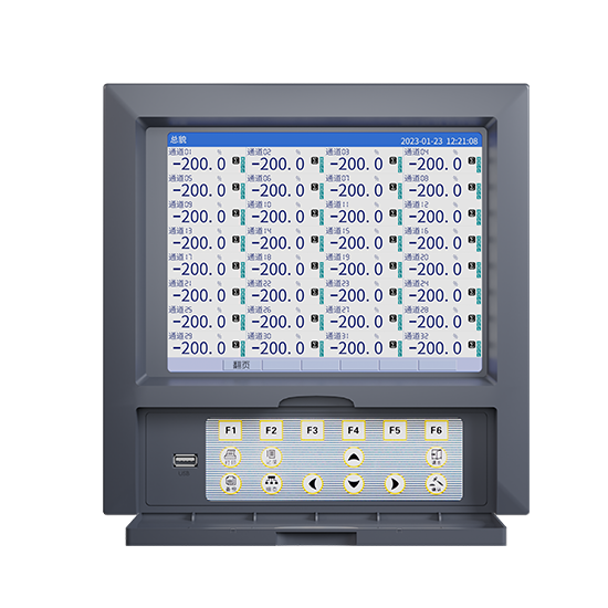 33474蒙特卡罗MIK-R8000D 1-40路 10.4英寸 彩屏 无纸记录仪 USB